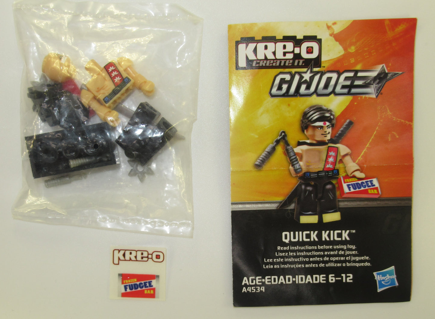 Quick Kick GI Joe Kre-O Figure Hasbro New Sealed from Blind Bags G.I.