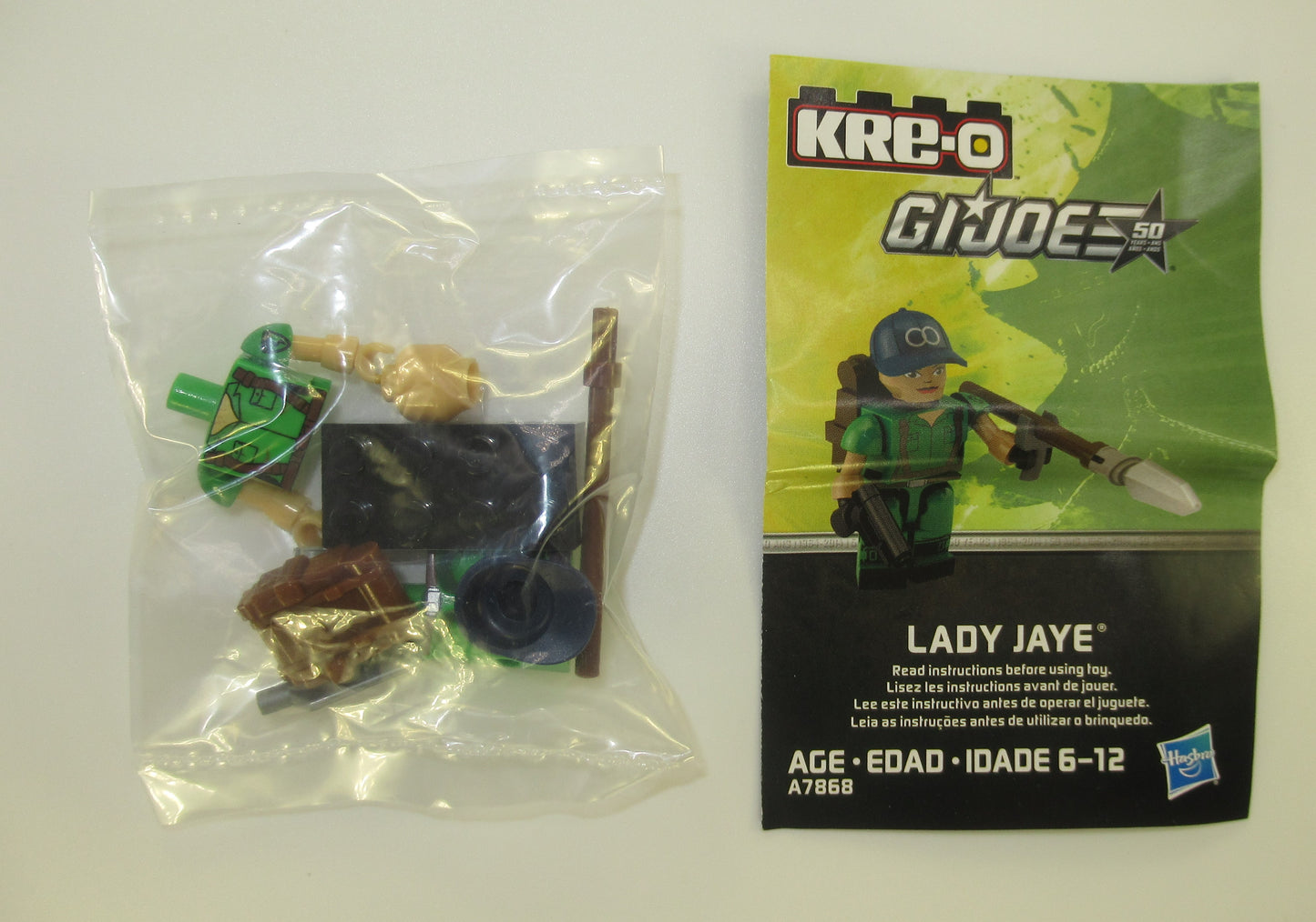 Lady Jaye GI Joe Kre-O Figure Hasbro 2014 New Jay J G.I. ARAH Block