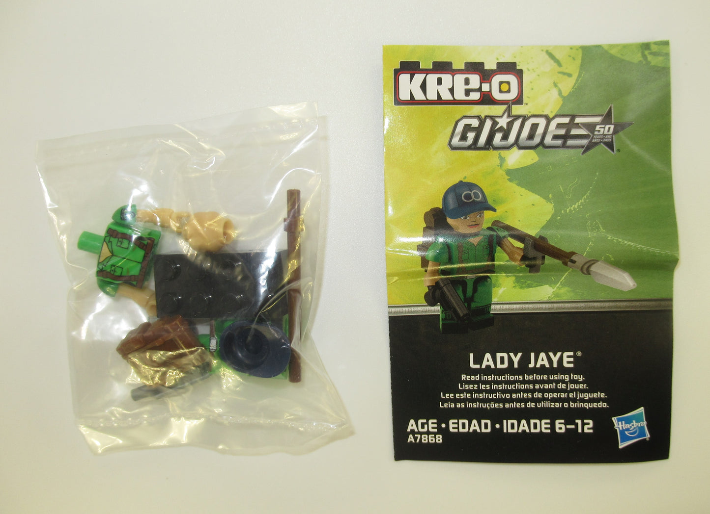 Lady Jaye GI Joe Kre-O Figure Hasbro 2014 New Jay J G.I. ARAH Block